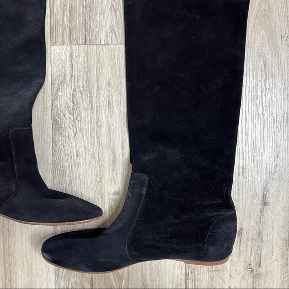 Isabel Marant ‘Dazzle’ Thigh High Boots Black Suede Size 38 - Picture 15 of 16